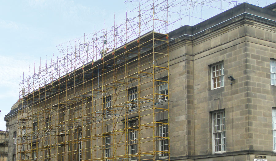 Temporary Roofs Encapsulation edinburgh court re roofing replacement project ubix