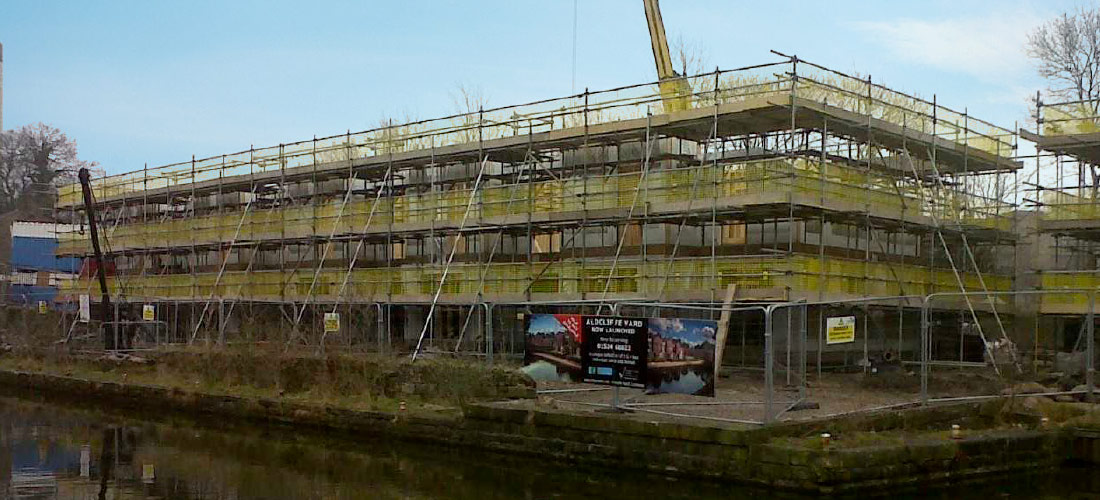 Aldcliffe refurbishment property developer lancaster lancashire scaffolding