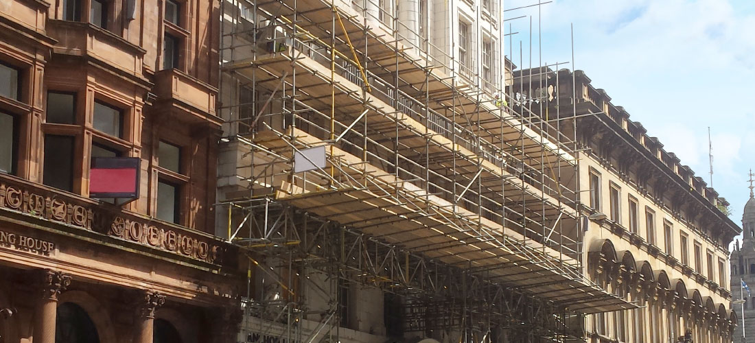 Anchorline ISG construction conversation glasgow scaffolding enigma uk