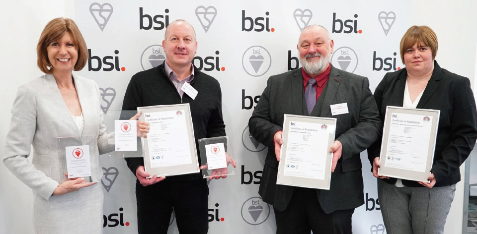 Certification to All Three iso BSI Standards enigma industrial services