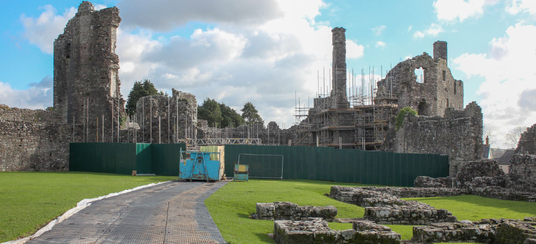 Coity castle enigma industrial services scaffolding access construction 1