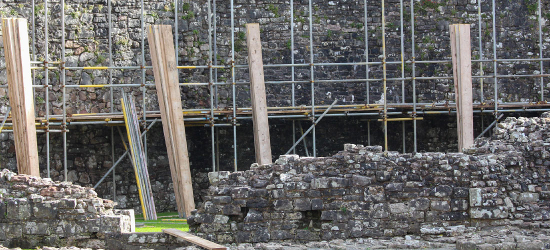 Coity castle south wales uk cadw conservation project john weaver enigma 5