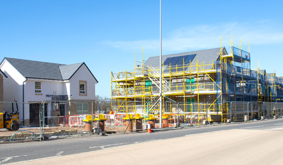 Dargavel-Bishopton-renfrewshire-village-kwikstage-scaffold-enigma-scotland-uk Dargavel Bishopton residential home construction property site kwikstage