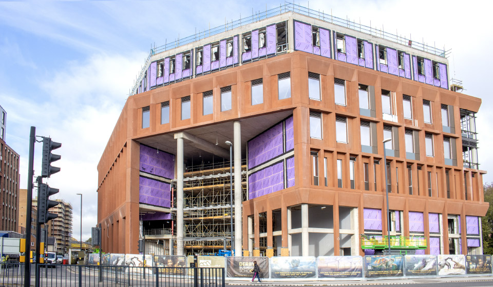 Derby-university-business-school-Images-agard-street-ford-street-construction-kier-HAKI-staircase