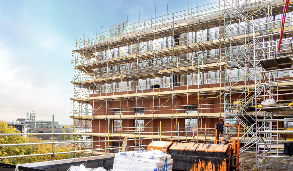 Derby-university-business-school-Images-agard-street-ford-street-construction-kier-complex-birdcage