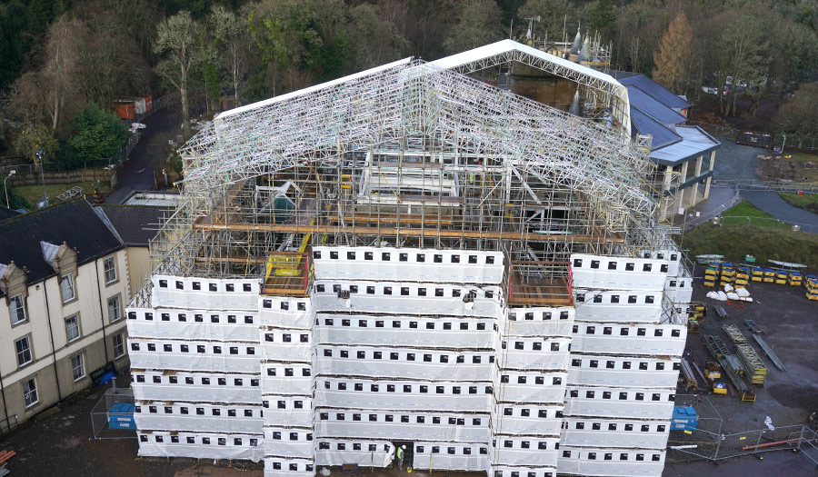 Encapsulation-Solutions-flame-retardant-heat-welded-cladding-shrink-wrap-temporary-access-scaffolding Encapsulation Solutions flame retardant heat welded cladding shrink wrap temporary access scaffolding