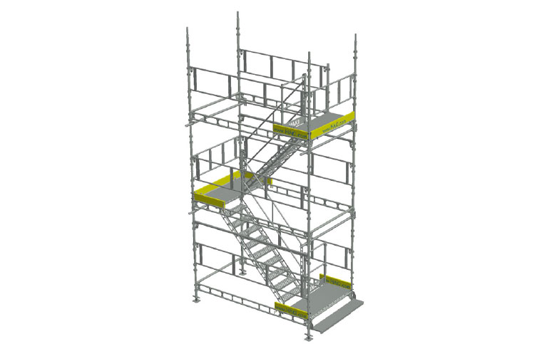 HAKI stair tower system modular scaffold temporary access maintenance construction house building