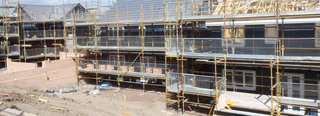 House Building contract scaffolding scaffold design hire sales temporary roof provision