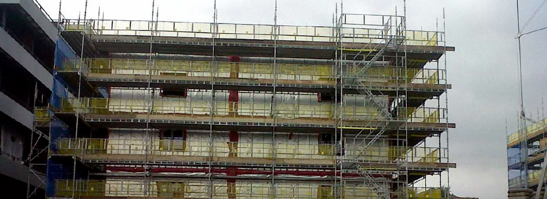 House Building scaffold contractors scaffolding hire service access solutions uk