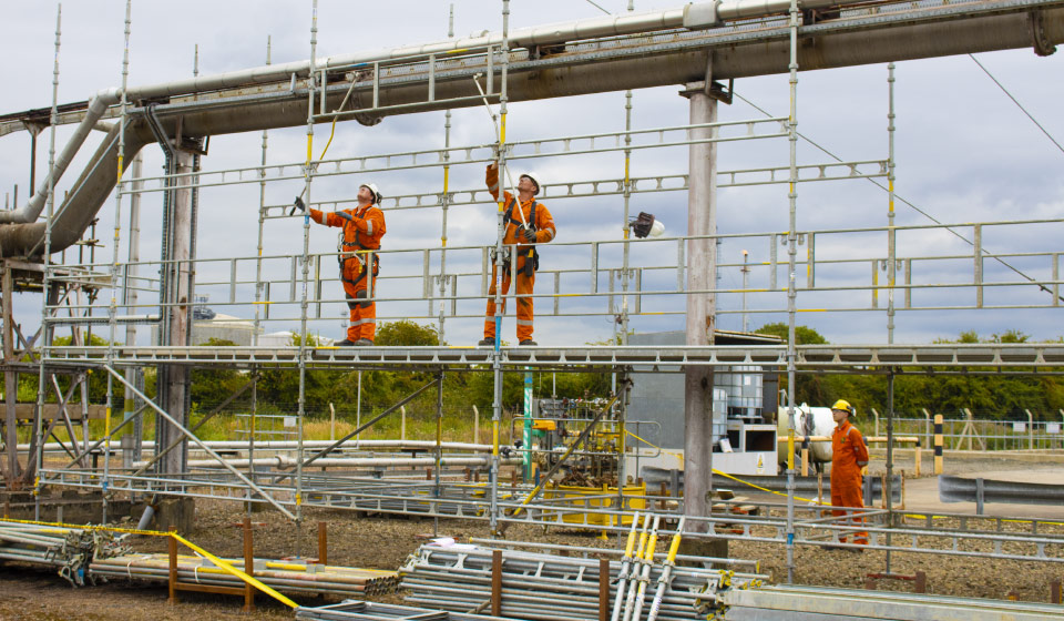 Industrial Scaffolding 3 temporary access industrial services enigma uk haki kwikstage