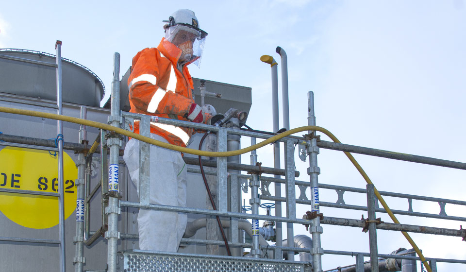 Industrial Services cleaning cyclic maintenance work at height pressure washing uk