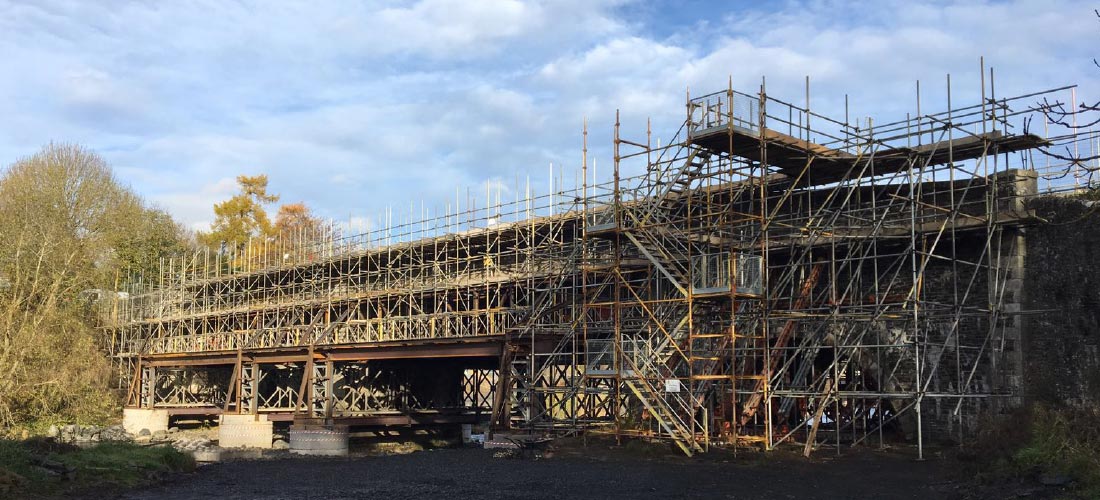 Old Tweed Bridge enigma industrial services contract scaffold design installation