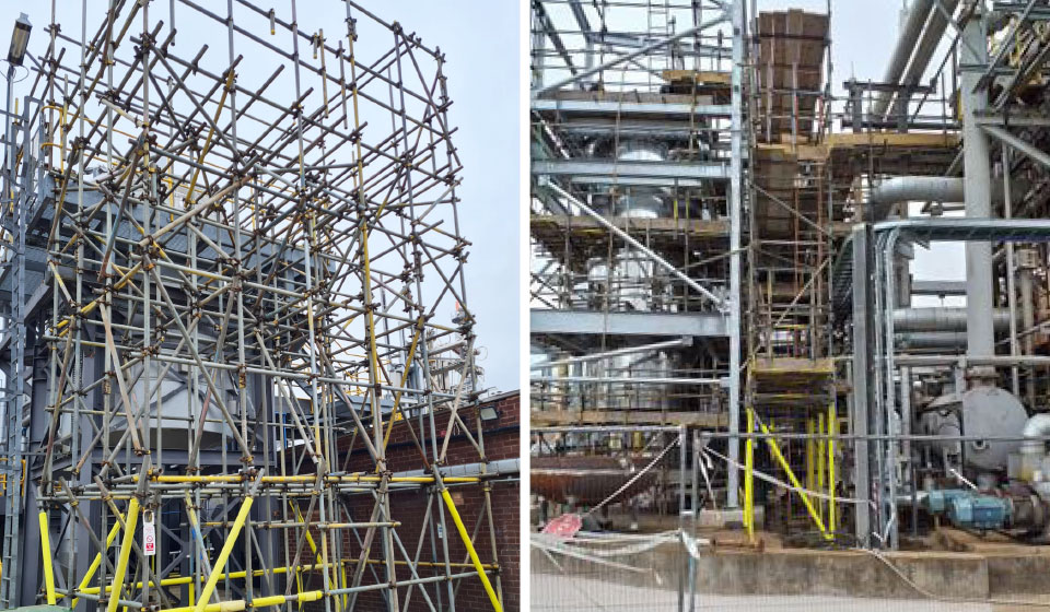 SI Group chemical manufacturing wolverhampton scaffolding access uk