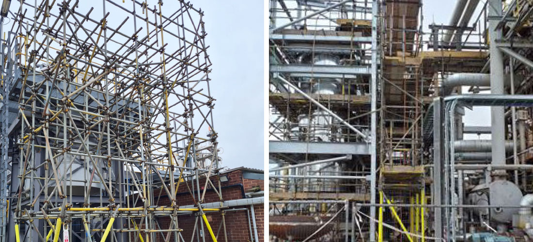 enigma industrial services chemical plant SI Group access scaffolding uk