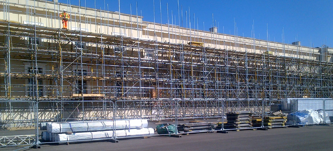 Sandhurst Military College queens parade building wrap renovation restoration enigma uk