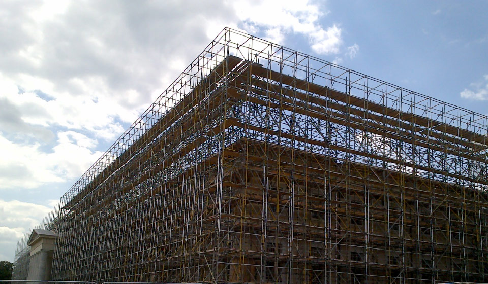 Sandhurst Military College traditional tube fitting scaffolding service access provider enigma