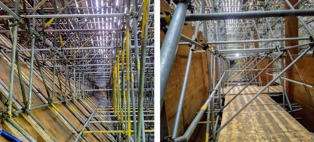 Slough Reservoir case study SSE enigma contract scaffold hire access provider