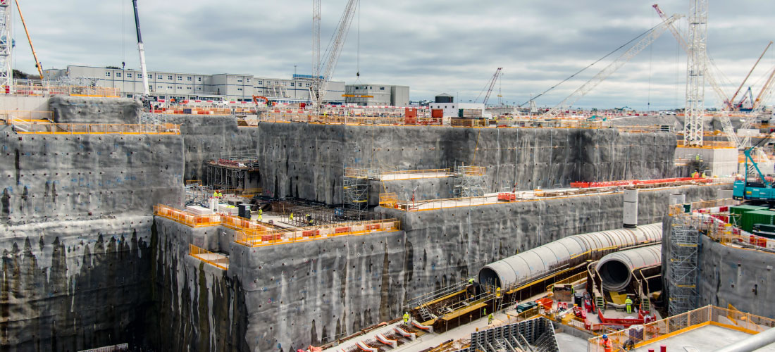 Socea Denys venture installation underground pipework hinkley point c construction 4