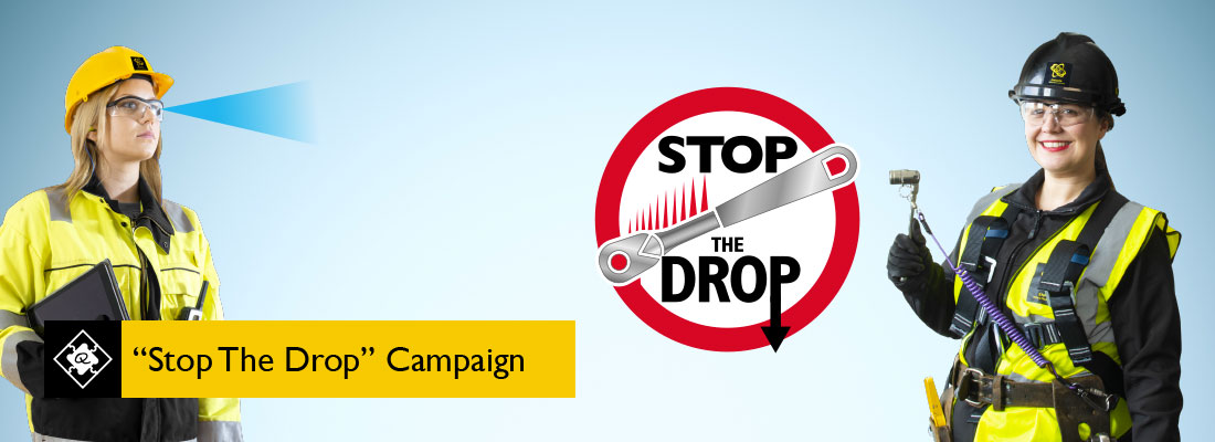 Stop The Drop Banner prevent dropped objects construction sites scaffolding 2020