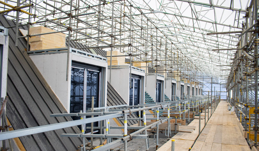 Temporary Roof Case Studies cameron house construction building hotel scotland
