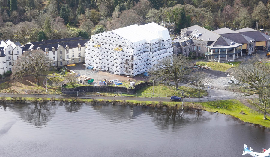 Temporary Roof Case Studies cameron house restoration refurbishment building