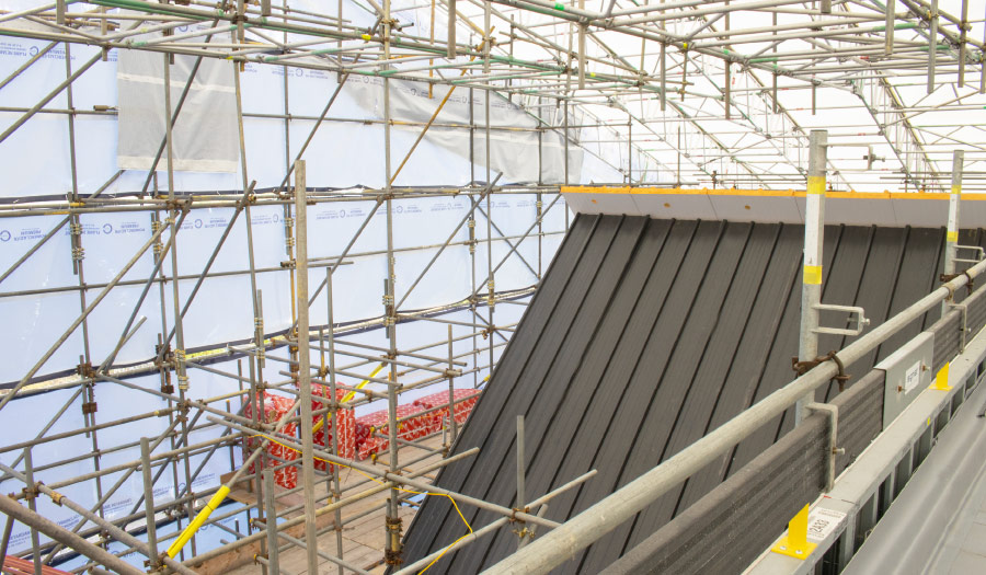 Temporary Roof Case Studies roofing project storage weatherproof environment encap