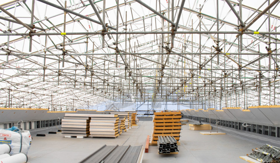 Temporary Roofs contract scaffolding modular system scaffold enigma containment