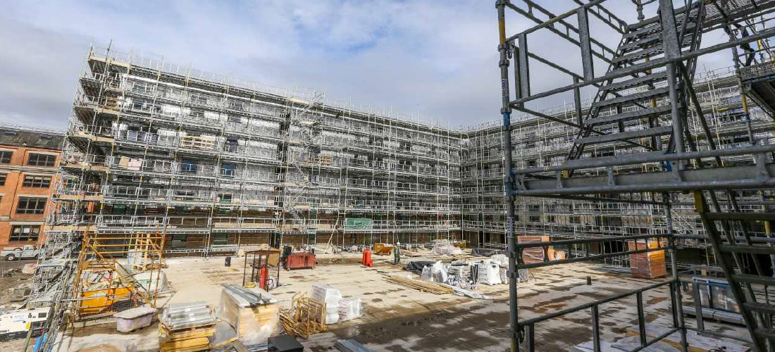 The Ropeworks development project edinbugh scotland haki scaffolding hire sales uk