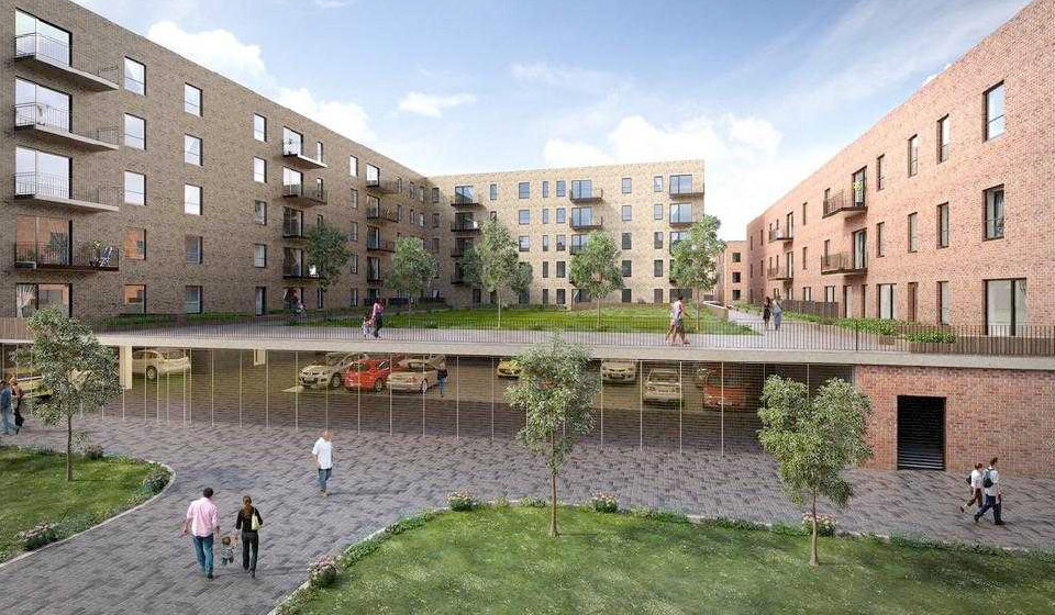 The-Ropeworks-edinburgh-residential-development-HAKI-system-contract-scaffold The Ropeworks edinburgh residential development HAKI system contract scaffold