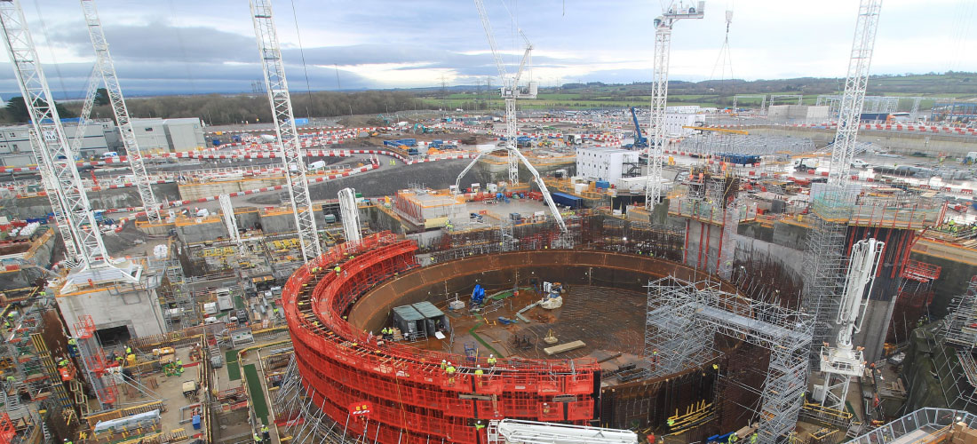 UKPN Hinkley Point C substation national grid scaffolding slider access