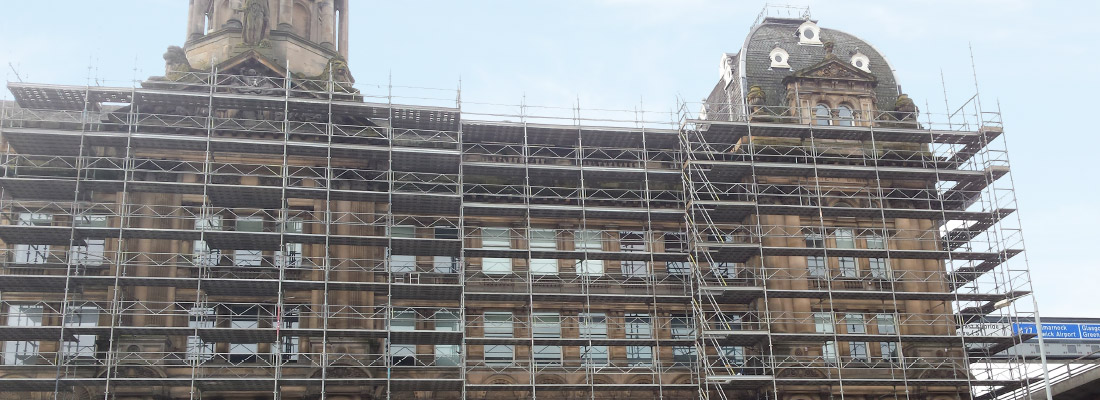 construction structural temporary support coop restoration glasgow tube fitting scaffold erection