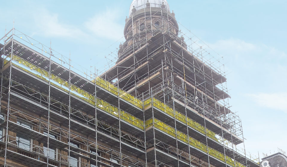 coop building glasgow re roofing conversion flats enigma scaffolding services scotland