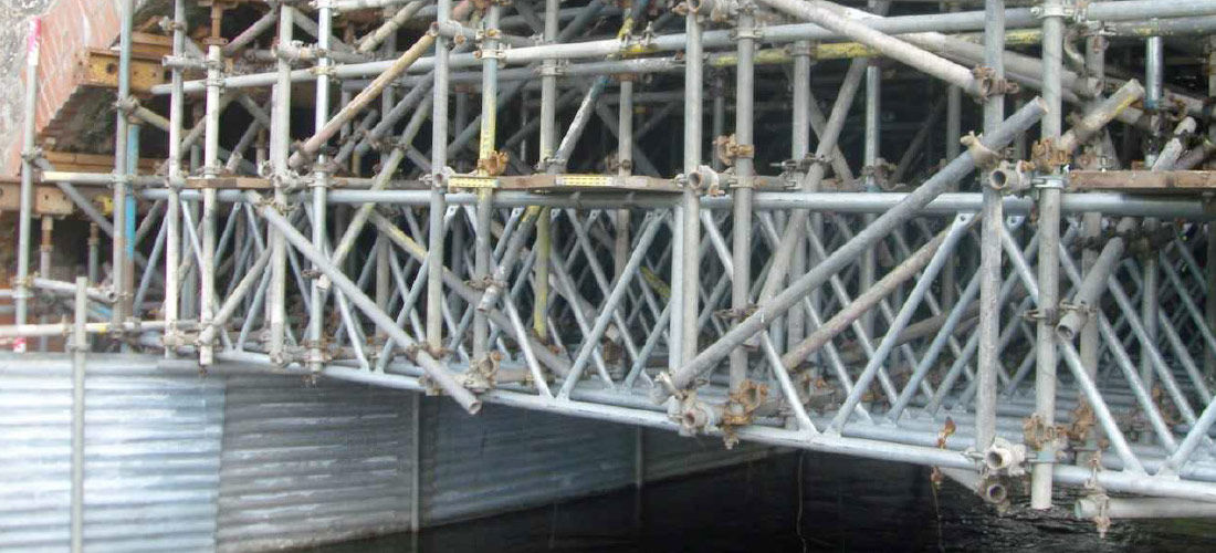 edenbank bridge fife kirkcaldy dundee contract scaffolding hire enigma