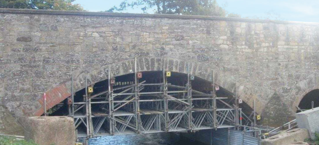 edenbank bridge fife kirkcaldy dundee scaffolding traditional tube fitting