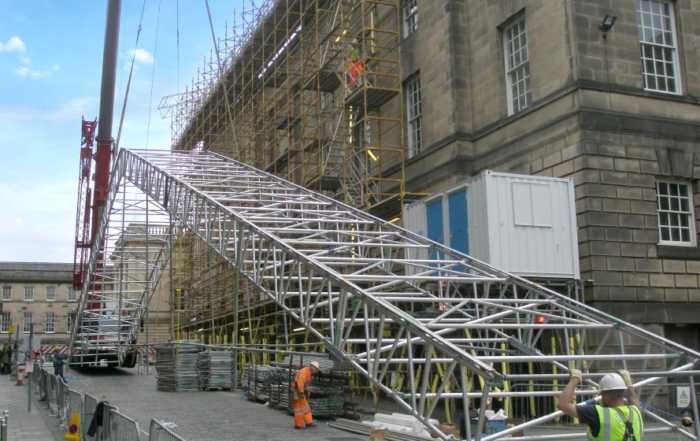 supreme courts High Court of Justiciary Edinburgh ubix grade a listed construction scaffolders