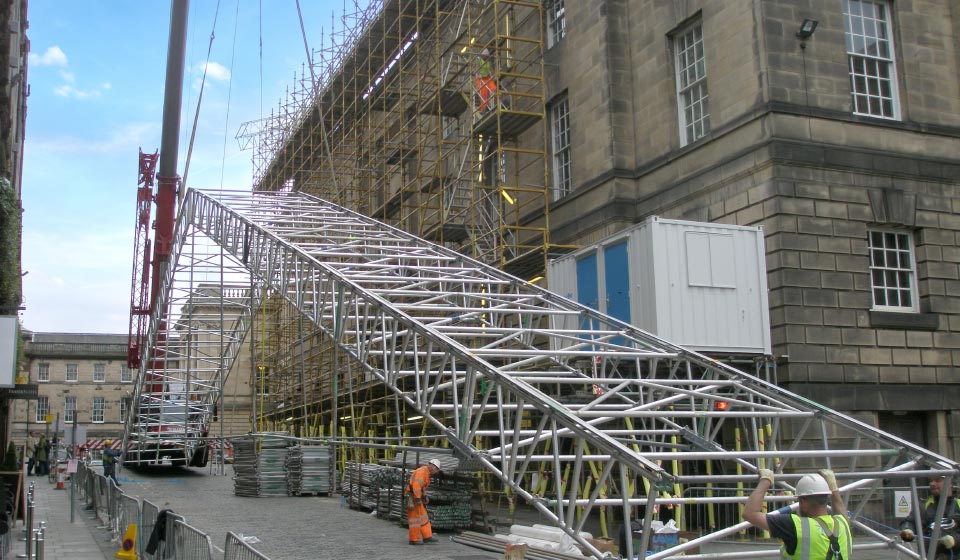 supreme courts High Court of Justiciary Edinburgh ubix grade a listed construction scaffolders