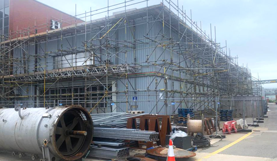 heinz food processing production plant maintenance scaffolding hire construction