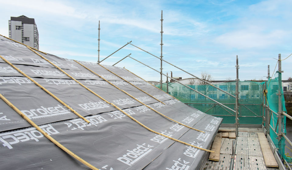 k2 system scaffolding restoration works haki west boathouse glasgow