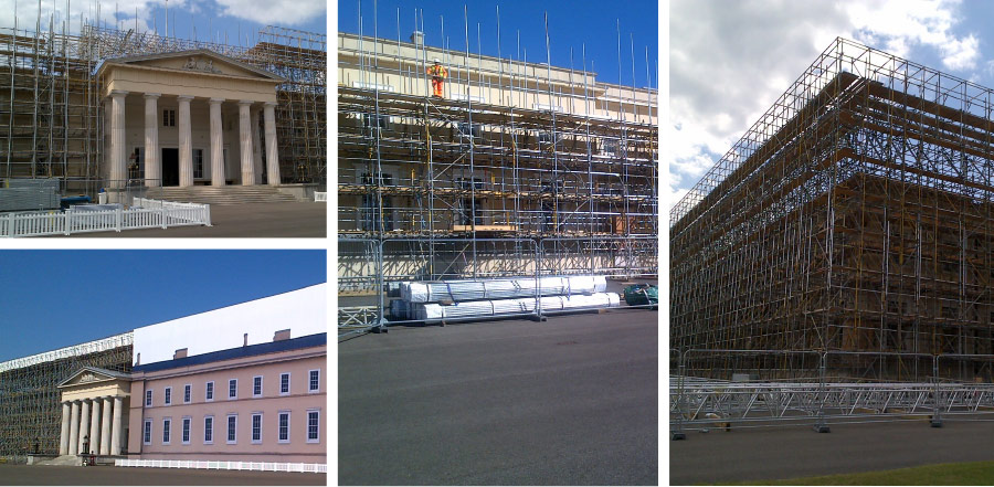 london scaffolding sandhurst military academy college scaffold access encapsulation