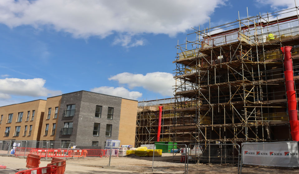 modular scaffold access solutions access stair tower haki Hengrove Park Urban Quarter Bristol image