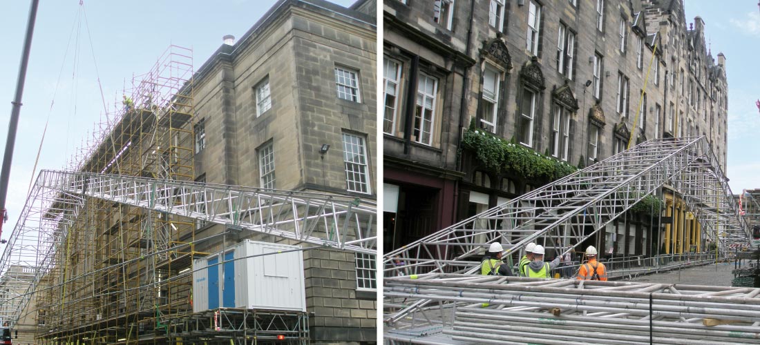 High Court of Justiciary Edinburgh supreme courts temporary roof solution