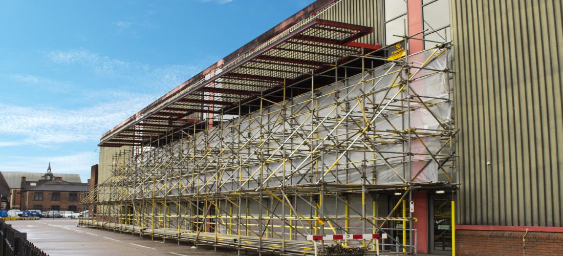 scaffold hire access solutions industrial services Molson Coors Brewery Burton On Trent enigma