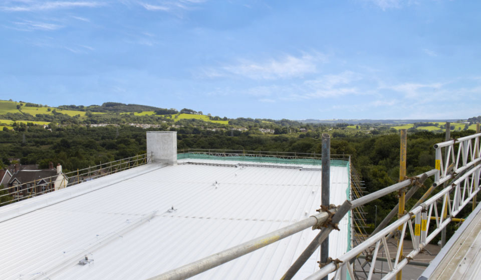 scaffolding design engineering project roof replacement Ysgol Garth School Rhondda