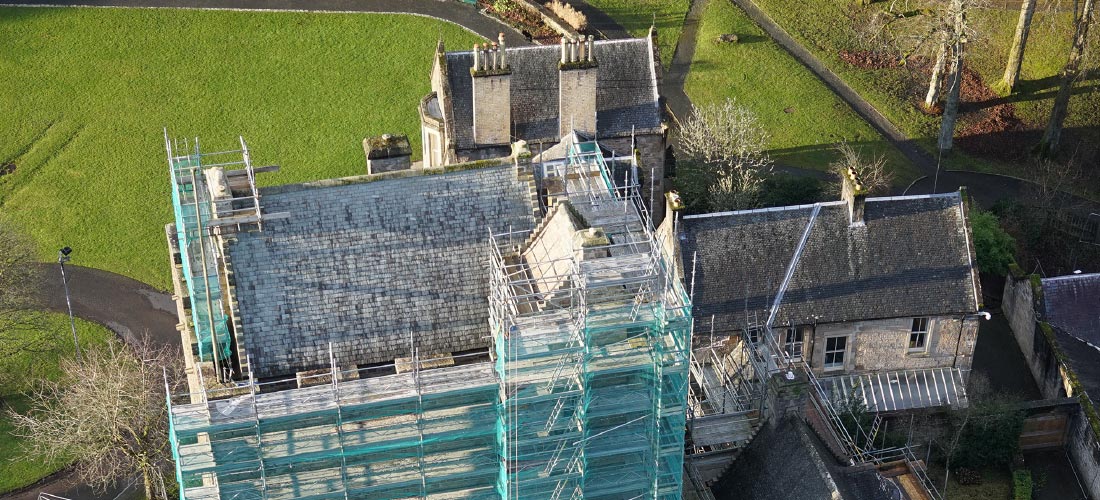 scaffolding hire castle restoration renovation lottery heritage fund enigma edinburgh glasgow dundee aberdeen depots