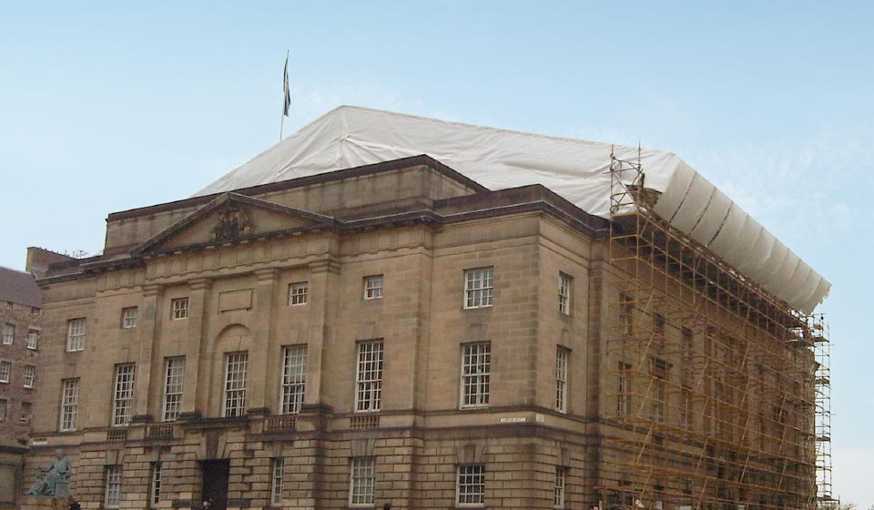 edinburgh High Court of Justiciary Edinburgh temporary roof robertson construction ubix enigma