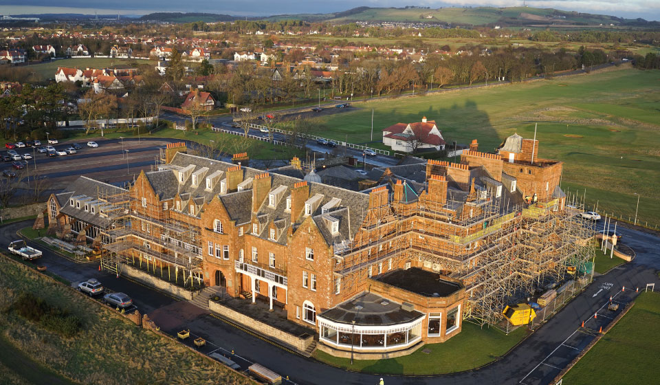 the marine hotel refurbishment restoration troon golf course john fulton plumbing roof 3