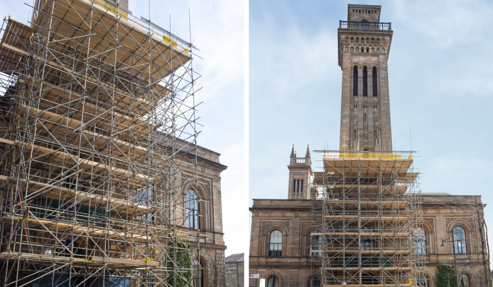trinity tower residents association stonework scaffolding temporary access enigma