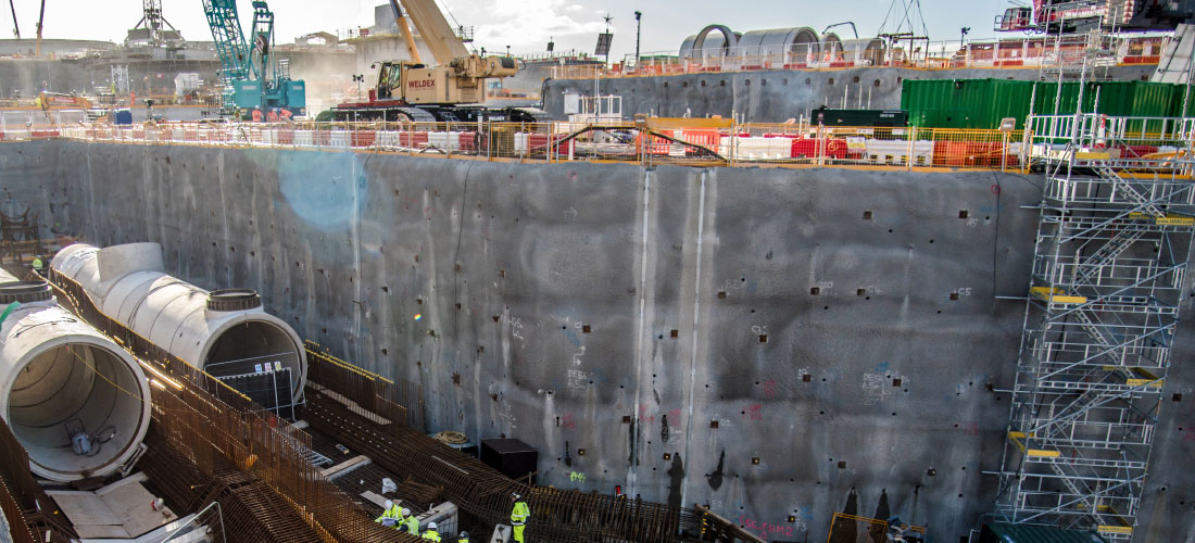 underground pipework hpc Socea Denys venture nuclear access scaffolding uk 3